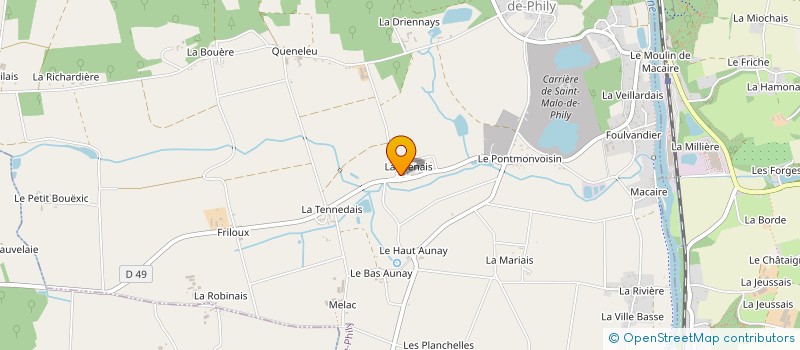 localisation de l'entreprise BNCB IMMO  SAINT-MALO-DE-PHILY