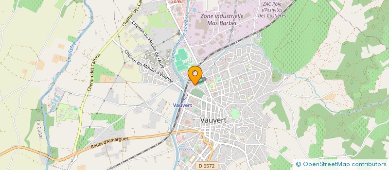 localisation de l'entreprise BNCO CONNEXION OPTIQUE  VAUVERT