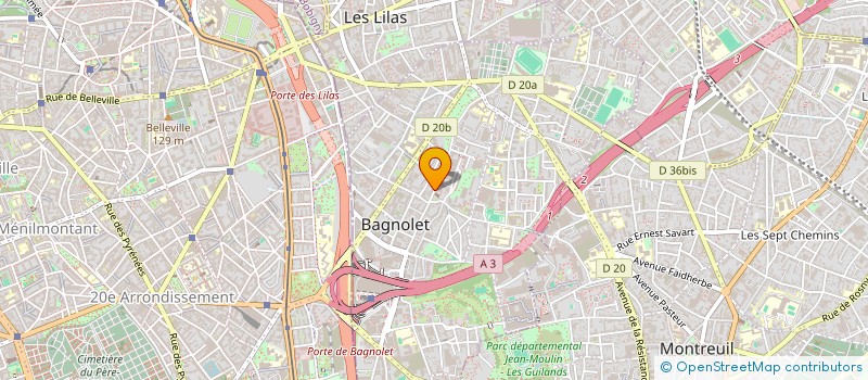 localisation de l'entreprise BND à BAGNOLET
