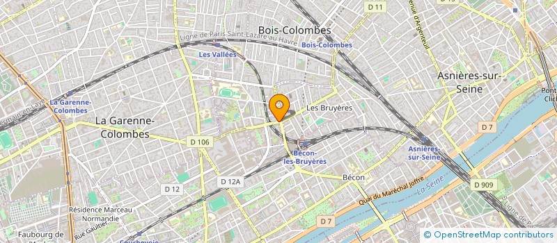 localisation de l'entreprise BND CONSEIL à BOIS-COLOMBES