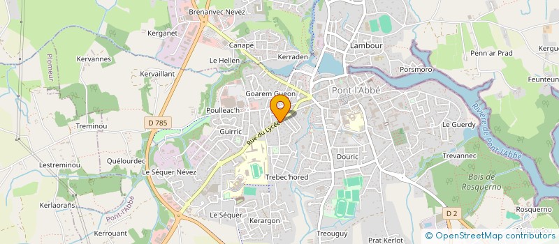 localisation de l'entreprise BND.CUCINE à PONT-L'ABBE