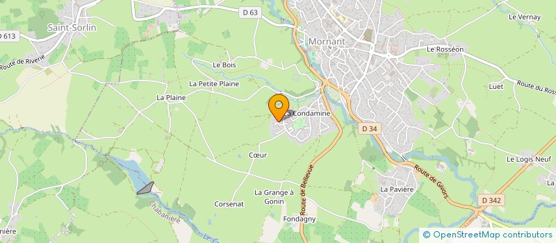 localisation de l'entreprise BND IMMOBILIERS  MORNANT