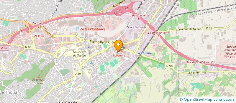 localisation de l'entreprise BND2  LA GARDE