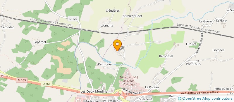 localisation de l'entreprise BNE  PLOEREN