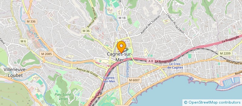 localisation de l'entreprise BNE Y.M. à CAGNES-SUR-MER