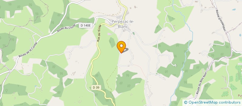 localisation de l'entreprise BNEIGE  PERPEZAC-LE-BLANC