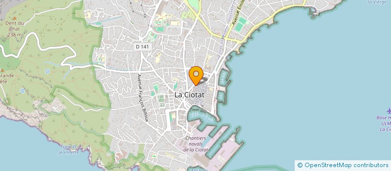 localisation de l'entreprise BNF  LA CIOTAT