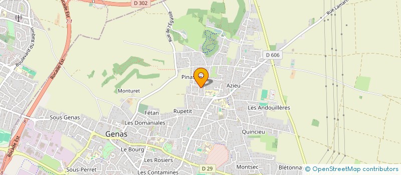 localisation de l'entreprise BNF EXPRESS à GENAS