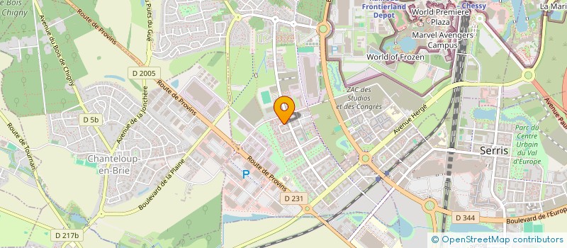 localisation de l'entreprise BNF IMMO  MONTEVRAIN