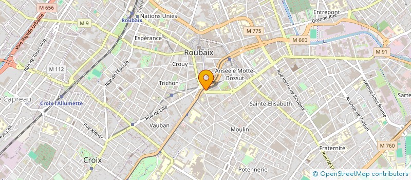 localisation de l'entreprise BNG DIFFUSION  ROUBAIX