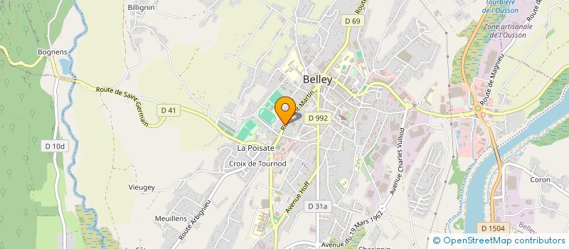 localisation de l'entreprise BNGT  BELLEY