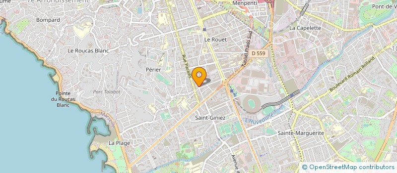 localisation de l'entreprise BNH OPTIQUE à MARSEILLE