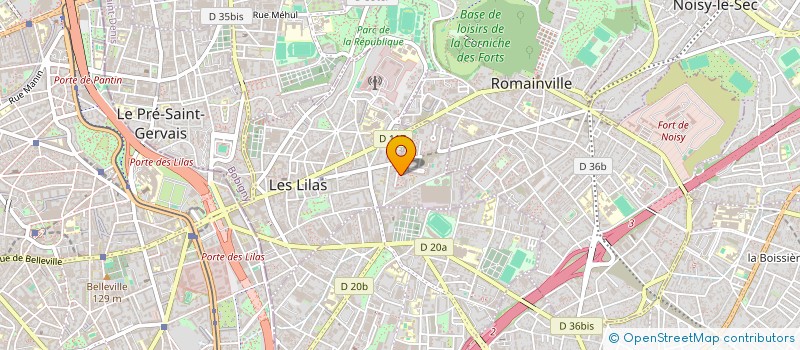 localisation de l'entreprise BNI à LES LILAS
