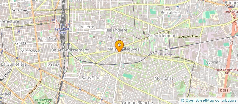 localisation de l'entreprise BNI  VILLEURBANNE