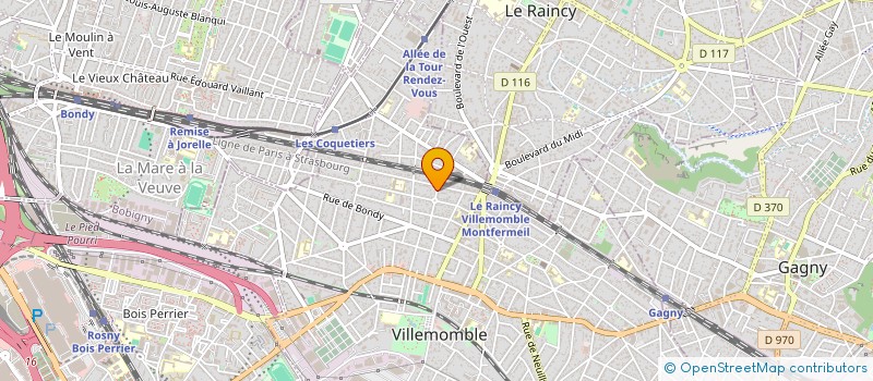localisation de l'entreprise BNI PARIS DEAL à VILLEMOMBLE