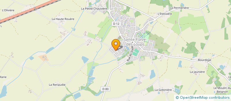 localisation de l'entreprise BNI TERRE ATLANTIQUE à SAINTE-FLAIVE-DES-LOUPS