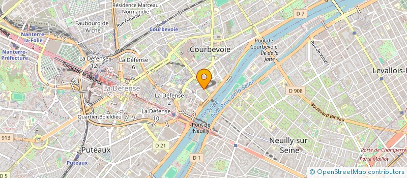 localisation de l'entreprise BNJ CANNES à COURBEVOIE