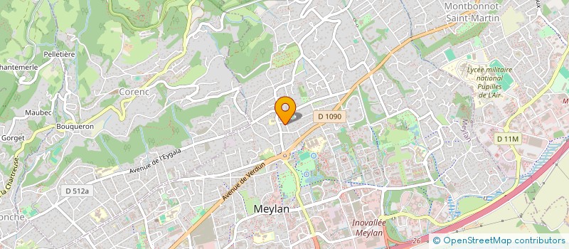 localisation de l'entreprise BNJ INFORMATIQUE à MEYLAN