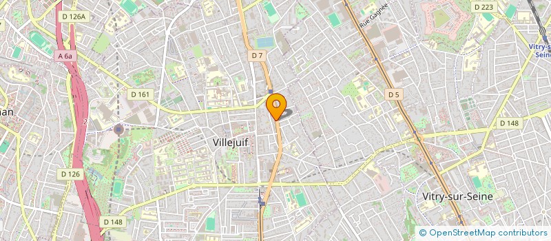 localisation de l'entreprise BNJMDI 2023  VILLEJUIF