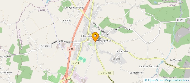 localisation de l'entreprise BNL  CHEVANCEAUX