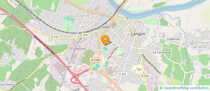 localisation de l'entreprise BNL PLATRERIE  LANGON