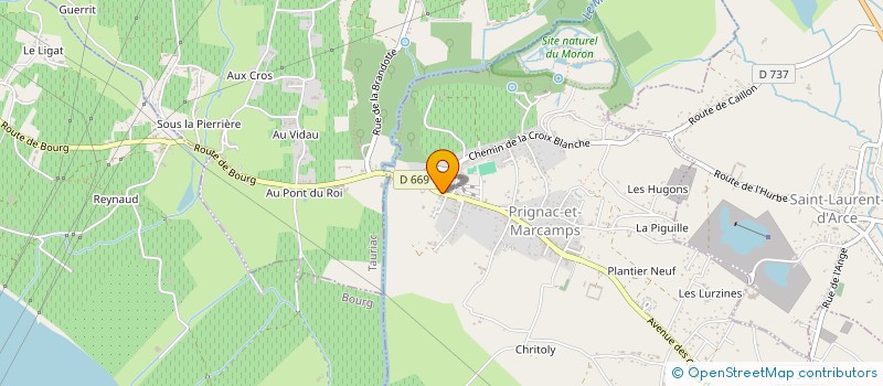 localisation de l'entreprise BNLF AUREA  PRIGNAC-ET-MARCAMPS