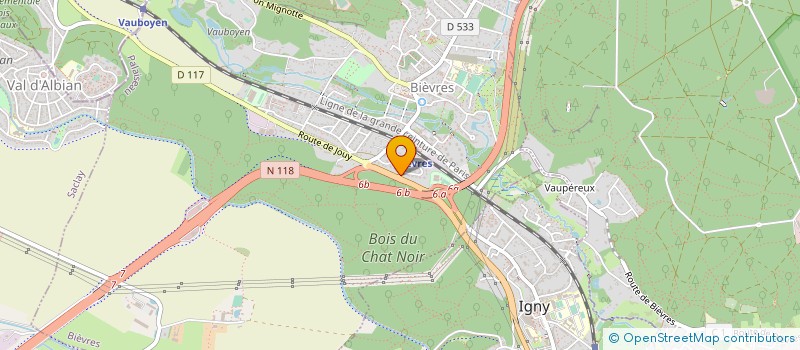 localisation de l'entreprise BNN IDF  BIEVRES