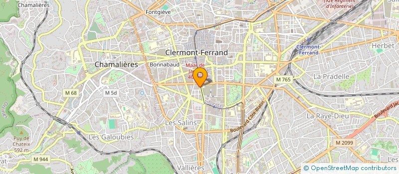 localisation de l'entreprise BNP P à CLERMONT-FERRAND