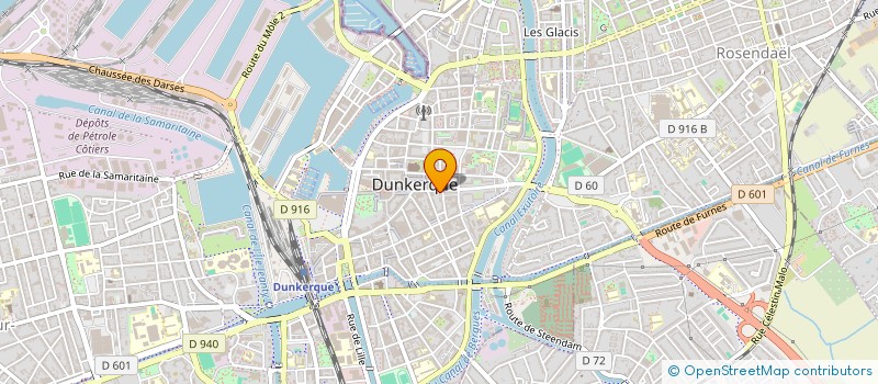 localisation de l'entreprise BNP- PARIBAS à DUNKERQUE