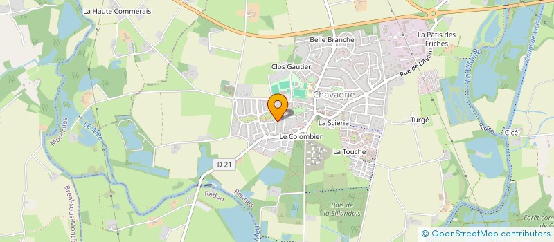 localisation de l'entreprise BNPB  CHAVAGNE