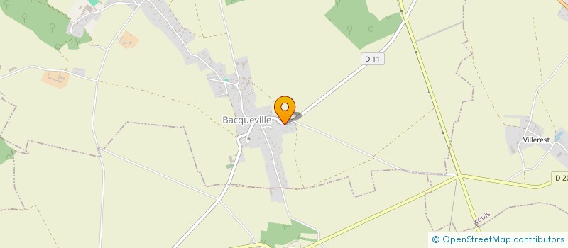 localisation de l'entreprise BNPF  BACQUEVILLE