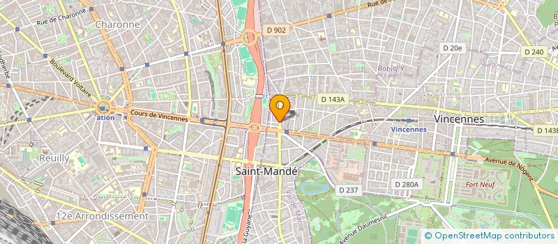 localisation de l'entreprise BNQ IMMO à SAINT-MANDE