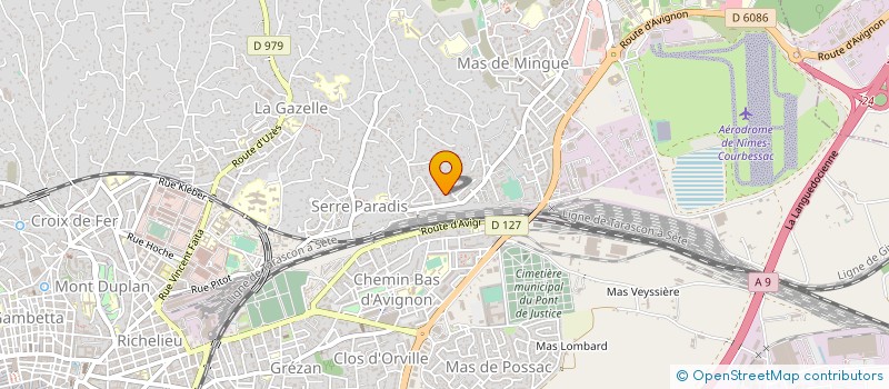 localisation de l'entreprise BNR HOLDING  NIMES