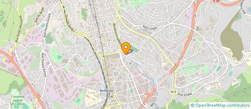 localisation de l'entreprise BNR LAVERIE à SAINT-ETIENNE