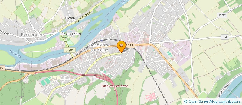 localisation de l'entreprise BNR PIECES AUTO à BONNIERES-SUR-SEINE