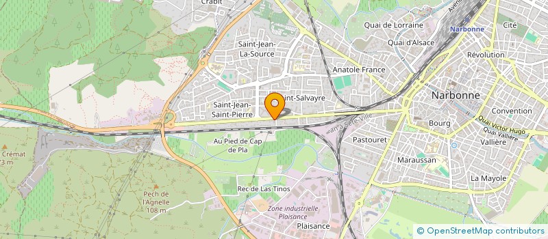 localisation de l'entreprise BNRC à NARBONNE