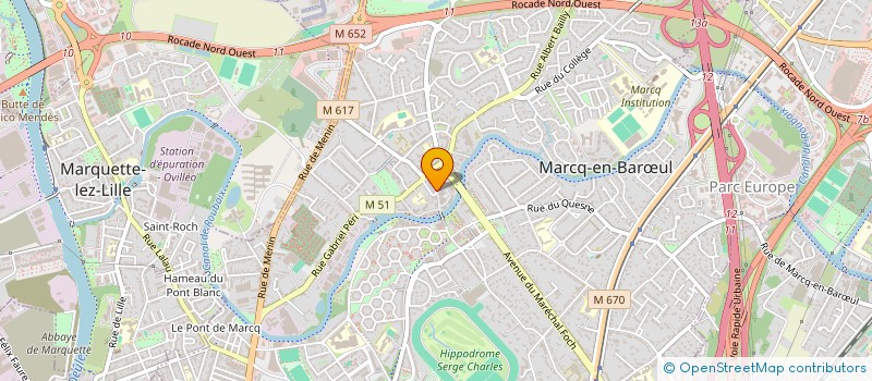 localisation de l'entreprise BNS à MARCQ-EN-BARŒUL