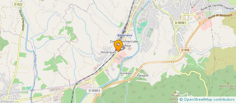 localisation de l'entreprise BNS  BEDARIEUX