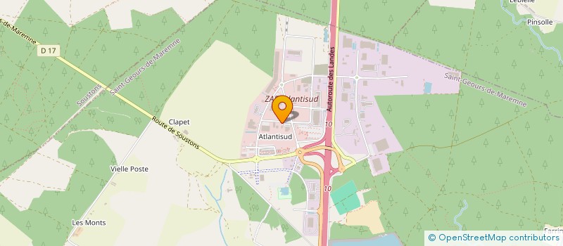 localisation de l'entreprise BNS'AGENCEMENT  SAINT-GEOURS-DE-MAREMNE