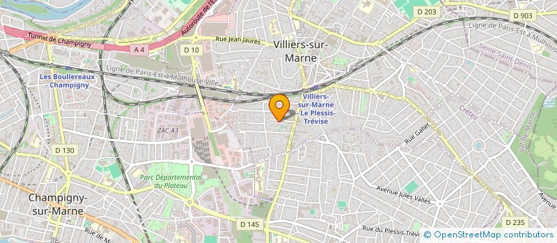 localisation de l'entreprise BNS ELEC à VILLIERS-SUR-MARNE
