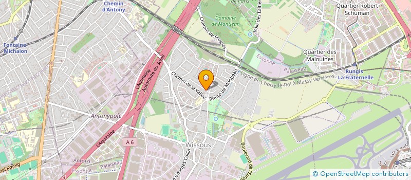 localisation de l'entreprise BNS LOGISTIC  WISSOUS