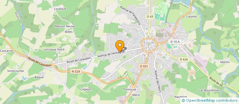localisation de l'entreprise BNS TAXI PALOIS  EAUZE