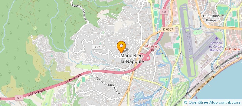 localisation de l'entreprise BNSS 2015 à MANDELIEU-LA-NAPOULE