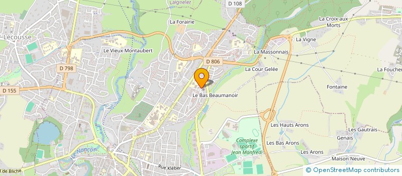localisation de l'entreprise BNT  FOUGERES