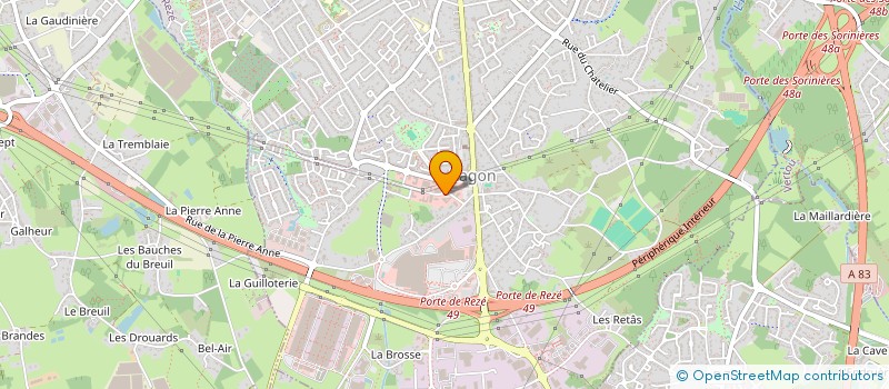 localisation de l'entreprise BNT ENGINEERING  REZE