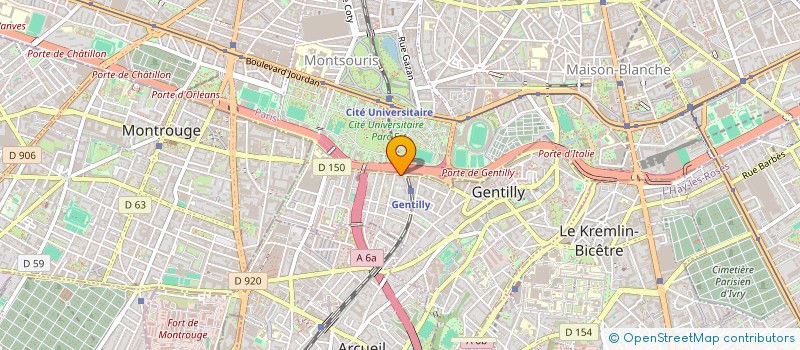 localisation de l'entreprise BNT SERVICE à GENTILLY