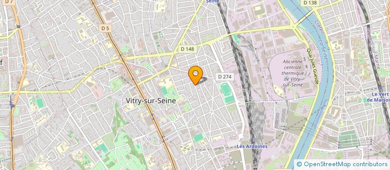 localisation de l'entreprise BNT VISION  VITRY-SUR-SEINE