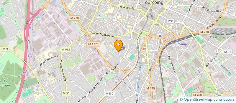 localisation de l'entreprise BNV IMMO  TOURCOING