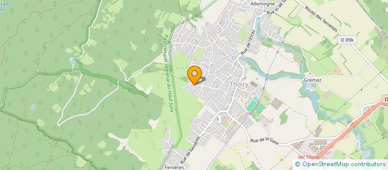 localisation de l'entreprise BNX IMMO  THOIRY