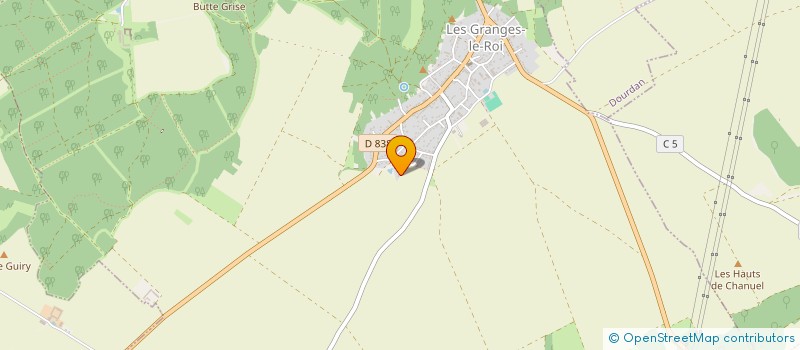 localisation de l'entreprise BNZCM à LES GRANGES-LE-ROI